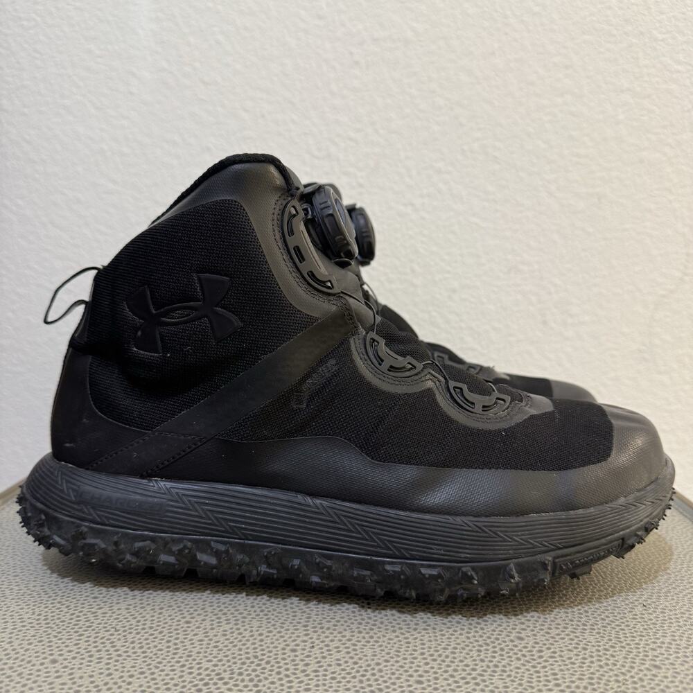 RARE Under Armour Fat Tire Black Goretex GTX Hiking Boots 1262064-001 Size 9.5